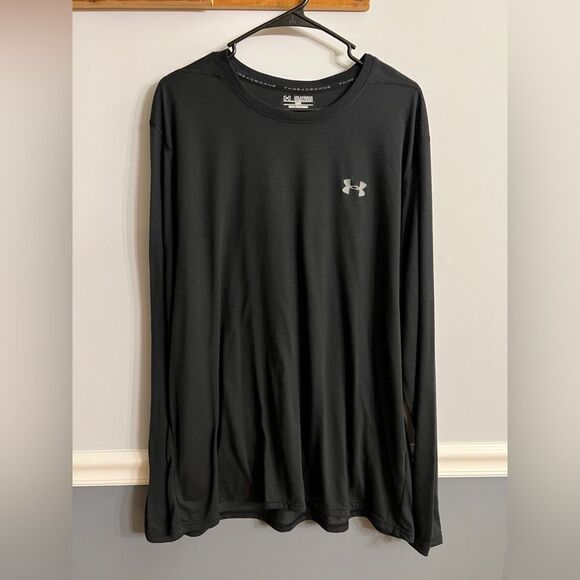 Under Armour Other - Underarmour HeatGear Loose Fit Mens 2XL Black Long Sleeve Athletic Performance S